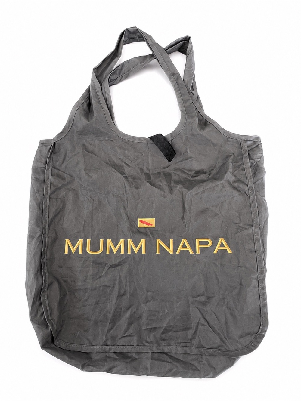Mumm Napa Winery Reusable Foldable Grocery Tote‎ Bag Gray Rare